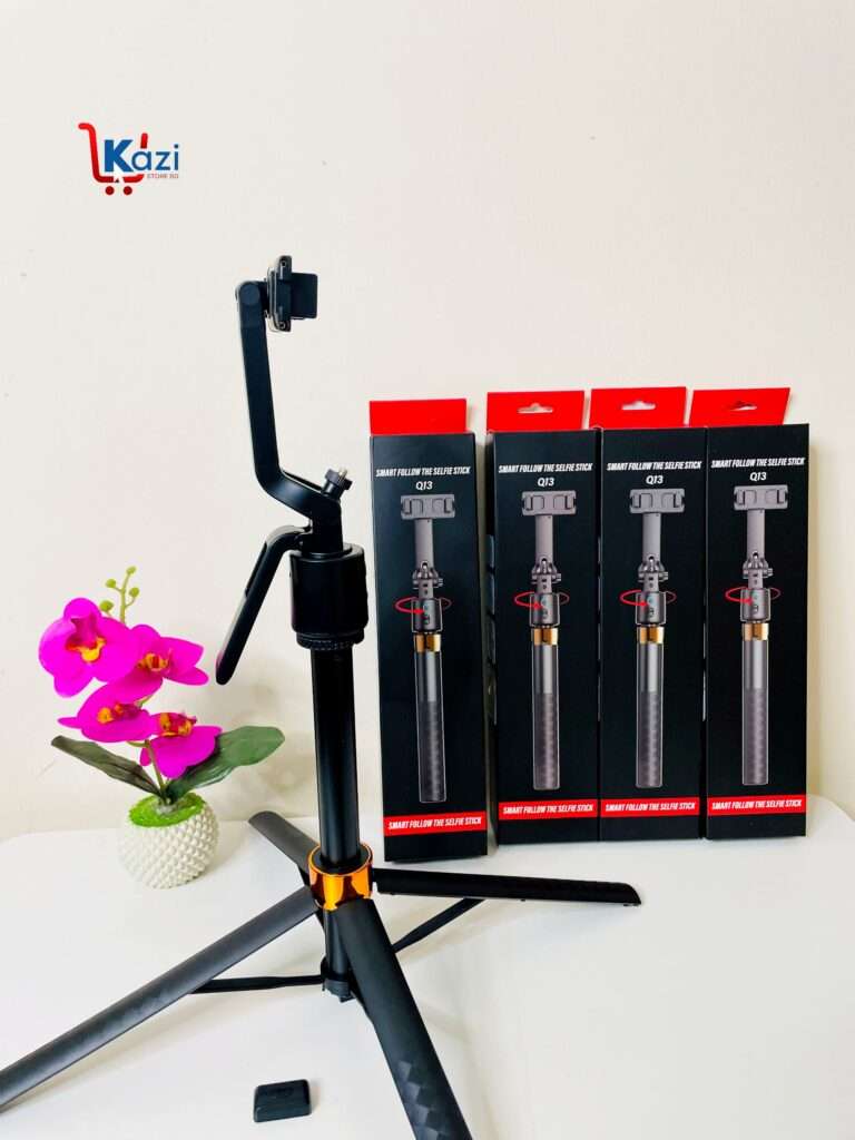 Q13 Selfie Stick Tripod with Wireless Remote Control Smart Auto AI Tracking