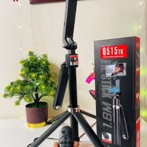 Q515TK Auto Face Tracking Selfie Stick Tripod with Wireless Remote Control Smart Auto AI Tracking Stabilizer Gimbal (5.8) foot